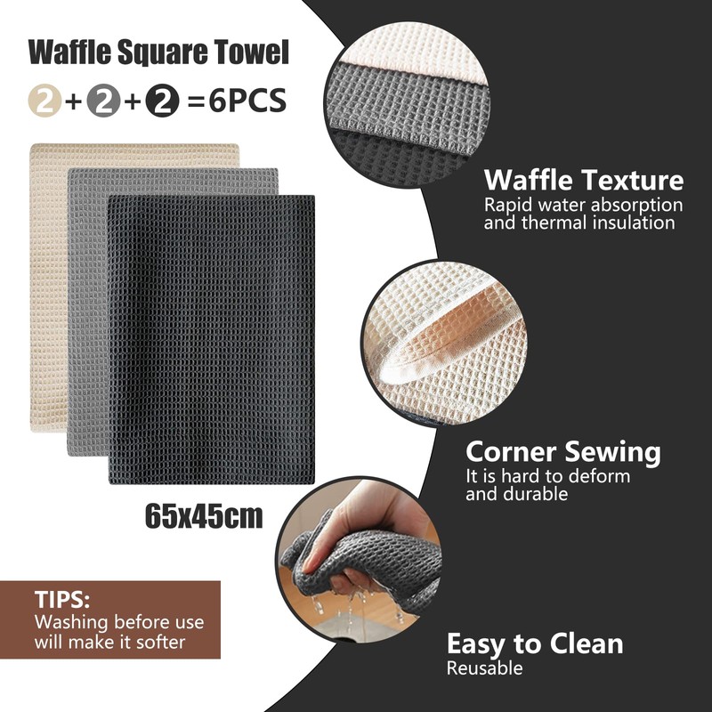 JOTOL Tea Towels, Kitchen Towels, Super Soft, Absorbent Kitchen Towels,