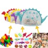 Dinosaur Mesh Beach Bag for Kids Shell Collecting Totes Portable
