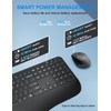 Wireless Keyboard and Mouse, Wrist Rest, Sleep Mode, Long Battery