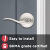 Kwikset Tustin Entry Door Handle with Lock and Key, Secure