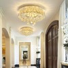 dolria Mini Chandelier Modern Crystal Chandeliers for Hallway LED Flush