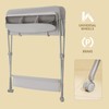 KARAOK Baby Changing Table with Wheels, Portable Diaper Changing Station