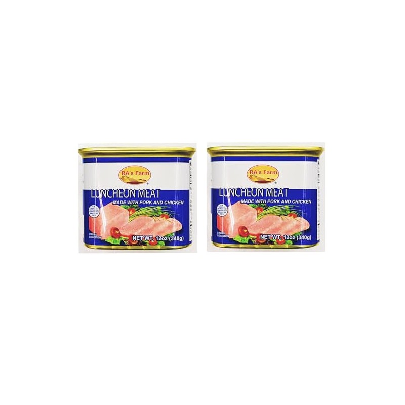 Luncheon Meat, Pork and Chicken, 12 oz Can,2 Cans