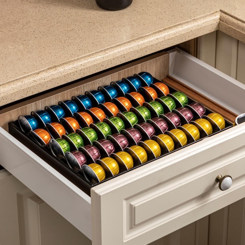 FlagShip Vertuo Pod Holder Drawer Insert Counter for Nespresso Pod