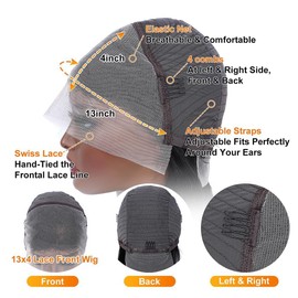 P4/27 BOB wig 13x4 lace front (BOB 13X4 P/27, 12 Inch)