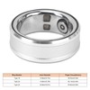 Smart Health Ring Silver Pedometer Waterproof Body Temperature Monitoring Sleep