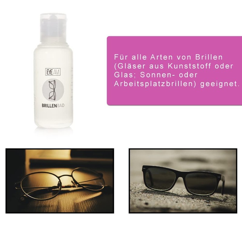 EyeAm 2 x 50 ml Special Cleaner - Suitable for