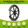 budrash 20" Wheelbarrow Wheels Fit for Rubbermaid, Flat Free Carts