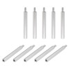 sourcing map Pack of 10 Hex Nickel-Plated Spacers PCB Male