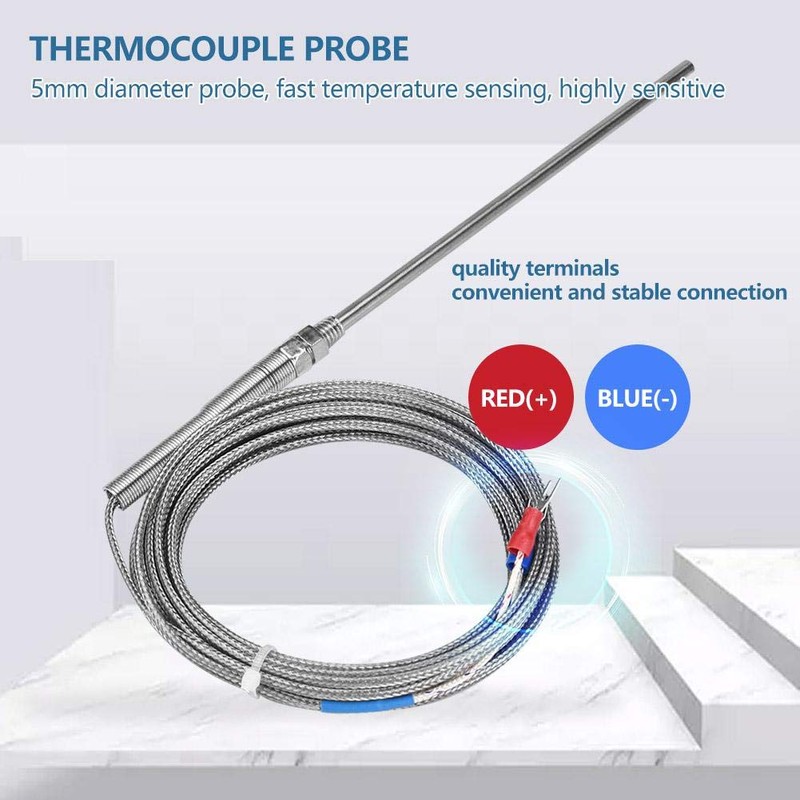 K M8 Thermocouple Thread Type K Thermocouple 150mm Probe Temperature
