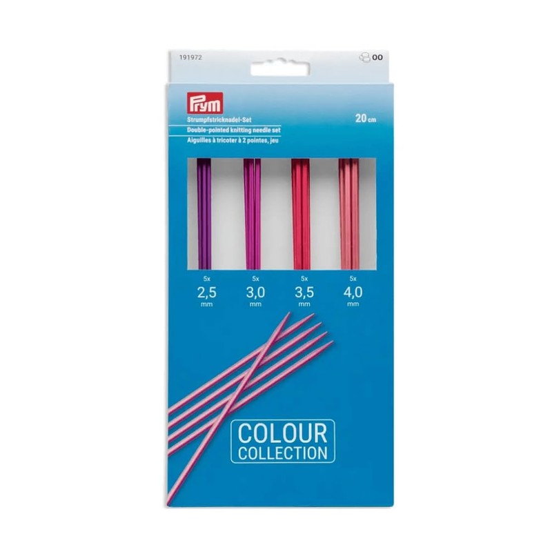 Prym 191972 Knitting Needle Set Aluminium Coloured 2.5-4/20