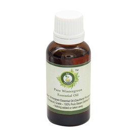R V Essential Pure Wintergreen Essential Oil 100ml (3.38oz)- Gaultheria Procumbens (100% Pure and Natural Therapeutic Grade)