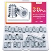 Gorffy Screw Nuts, Pack of 30, M10 x 25 mm