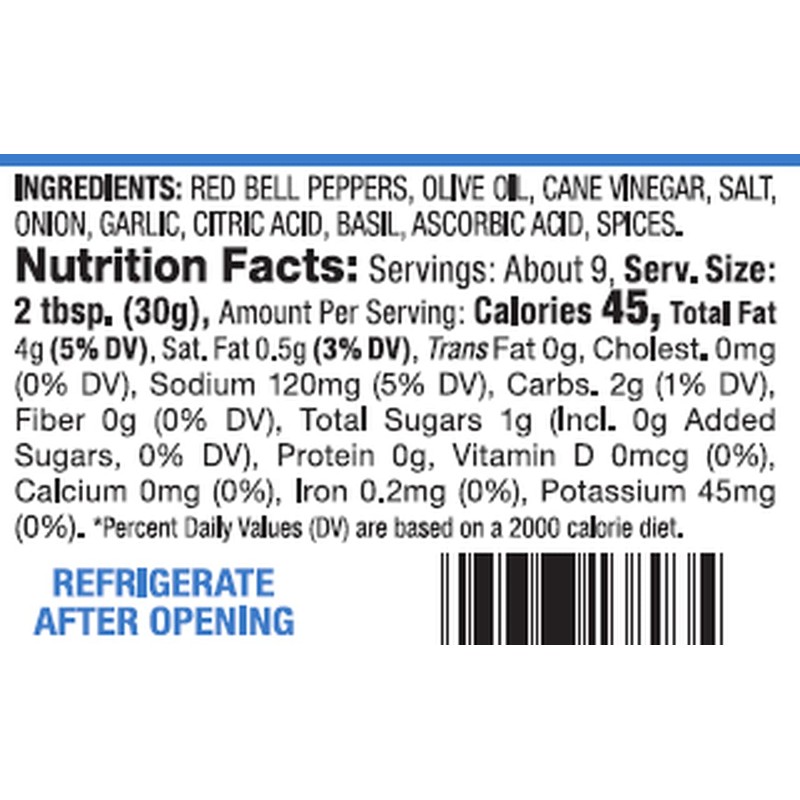 DeLallo Roasted Pepper Bruschetta, 10oz Jar