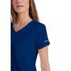 Grey's Anatomy 41423 4 Pkt Crossover V-Neck Top (Indigo, Small)