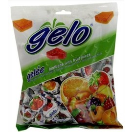 Gelo Assorted Kosher Bonbons with Fruit Juices (2 Medium Pack)
