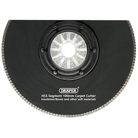 Draper HSS Segment Carpet Cutter, Blue, 100 mm Diameter