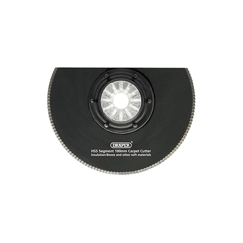 Draper HSS Segment Carpet Cutter, Blue, 100 mm Diameter