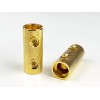 ORINCO 2Pcs. 4 Gauge Solid Brass w/Gold Plated Wire Splice