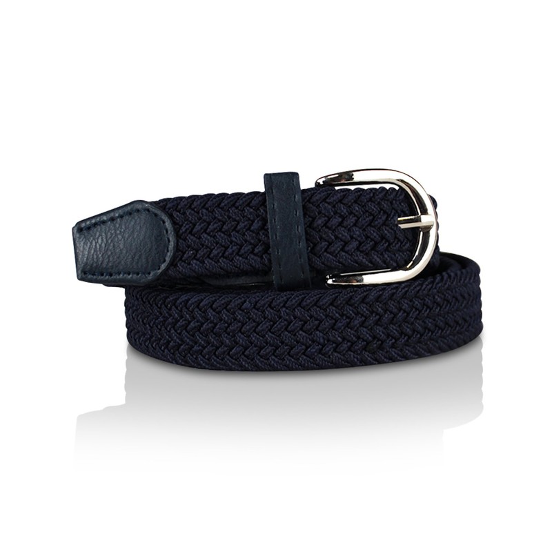 glomy * Braided Elastic Belt for Boys and Girls Women