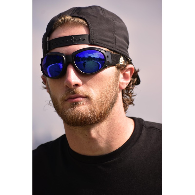 Birdz Eyewear Eagle Padded Dirt Bike Motorcycle Riding Goggles Black