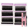 600 Pieces DIY Eyelash Extensions Set, 0.07D Eyelashes, Individual False