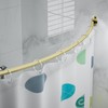 Chrsouly Curved Shower Rod, Adjustable 40-72 Inches Extra Wide Shower