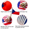 TSMD Czech Republic Stick Flag Czechia Small Mini Hand Held