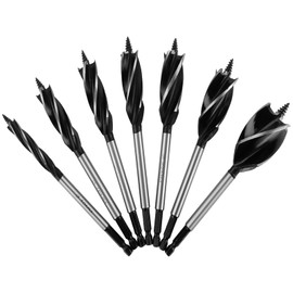 ZOFUN 7-Piece Wood Drill Bit Set, 10 mm, 16 mm, 18 mm, 20 mm, 22 mm, 25 mm, 35 mm High Carbon Steel Friction Drill, Quick Cut