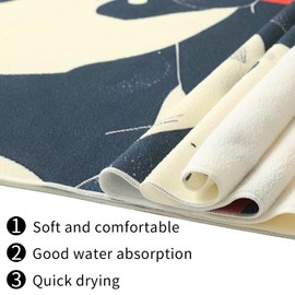 MAYCARI Beach Towel 80 x 180 cm Beach Towels Lightweight and Quick Drying Bath Towel Large Towel for Beach Swimming