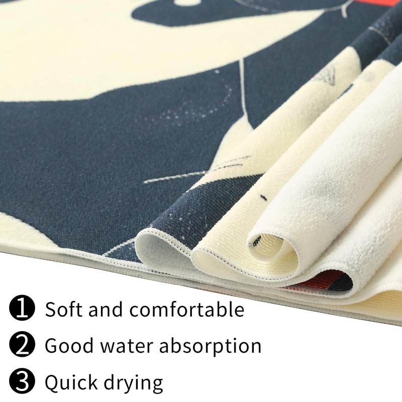 MAYCARI Beach Towel 80 x 180 cm Beach Towels Lightweight