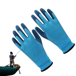 Waterproof Thermal Work Gloves,1 Pair Waterproof Gloves For Cold Weather | Latex Coating For Extreme Cold, Winter Work Gloves For Cold Weather, Fishing, Car Washing, Cycling, Skiing