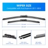 Limpiaparabrisas Delantero 66 Cm Y 56 Cm Para Ford Explorer