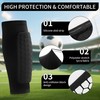 Football Shin Guards Compression Sleeves with Honeycomb Pads, Leg Protector