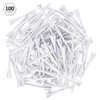 IZZO Golf Plastic Golf Tees, 1.5 Inch, White, 100 Pack