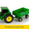 TOMY John Deere Toy Truck & Toy Tractor With Trailers