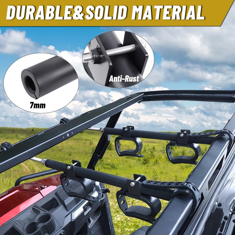 StarknightMT UTV Gun Rack - UTV Overhead Gun Holder Roof