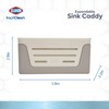 Clorox KeptClean Expandable Sink Caddy, one size, Almond Cream