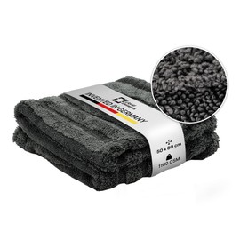 Liquid Elements Car Drying Cloth Silverback Fusion Hybrid - Absorbent Microfibre Cloths Car - Effective Car Care - Lint-Free Drying Cloth Car - Paint Gentle Car Microfibre Cloth - 50 x 80 cm