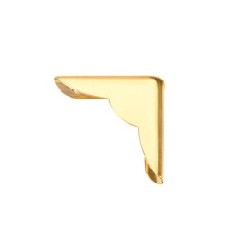sourcing map Metal Book Corner Protectors Edge Cover Guard 22 X 22 X 6mm Gold Tone 30pcs