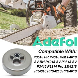 Adefol 3/8 Sprocket Clutch Drum for Husqvarna Jonsered Poulan P3314 P3416 P3516 P3818 P4018 P4218 S1970, Compatible with McCulloch 842 838 742 740 738 Replace 530057905, 501628301