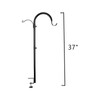 WOSIBO 4 Pack Three Span Deck Hook, 37 Inches Deck