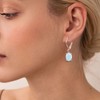 Opal Earrings White Opal Drop Earrings Dangle for Women Girls