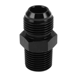 A ABSOPRO Male Flare Reducer Hose Fitting Adapter TF-AN10-1/2 NPT Fuel Line Connector Aluminum Black