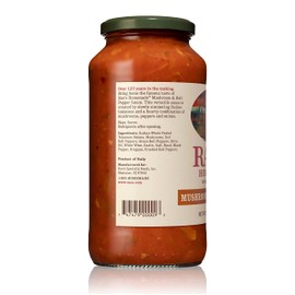 Rao's Homemade Mushroom and Bell Pepper Sauce, 24 oz, Tomato Sauce, All Purpose, Keto Friendly Pasta Sauce, Premium Quality Tomatoes from Italy, Mushrooms, and Bell Peppers