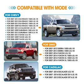 Cahuczlhoz 2Pcs Power Steering Hose Pressure Line Replacement for Chevy Silverado 1500 Tahoe Avalanche 2007-2013 GMC Sierra 1500 Yukon Replace 15812564 25858603 3402221 3402322 Power Steering Tube