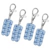 sourcing map 4pcs Paracord Zipper Pulls, Paracord Lanyard Keychain for