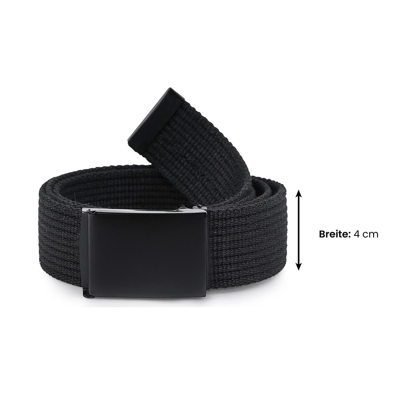 Ladeheid P10 Men's Fabric Belt 120 cm x 4 cm