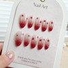 Fall Press on Nails Medium Almond Fake Nails with Maple
