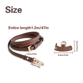 HKYLRAT Purse Straps Replacement,Leather Handbag Crossbody Shoulder Strap Adjustable for Bag Women